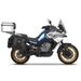 Complete set of SHAD TERRA TR40 adventure saddlebags and SHAD TERRA aluminium 48L topcase, including mounting kit SHAD CF Moto 800MT