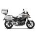 Komplet aluminijastih kovčkov z nosilci in ploščo SHAD TERRA, 48L zadnji kovček in 36L stranski kovčki SHAD HONDA NC 750 X