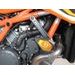 Crash sliders RDMOTO KTM13N blue polyamide with black caps
