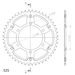 Rear sprocket SUPERSPROX STEALTH RST-480:45-GLD zlata 45T, 525
