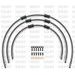 STANDARD Front brake hose kit Venhill POWERHOSEPLUS HON-10007FB-CB (3 cevi v kompletu) Carbon hoses, black fittings