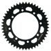 Rear ALU sprocket SUPERSPROX RAL-455:47-BLK črna 47T, 420