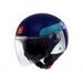 Jet čelada MT Helmets STREET S INBOARD C7 MATT BLUE S