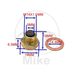 Magnetic oil drain plug JMP M14X1.50 with washer