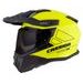 Motocross Helmet CASSIDA ROAD RUNNER DUAL yellow fluo/ black/ black matt peak S