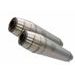 Dual universal silencer kit GPR DEEPTONE CAFE.31.DE Brushed Stainless steel without link pipes