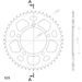Rear ALU sprocket SUPERSPROX RAL-7:47-BLK črna 47T, 525