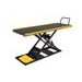 Motorcycle lift LV8 NANO 400 FLOOR VERSION EN400GE.Y with electro-hydraulic unit (black and yellow RAL 1021)