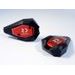 Crash sliders RDMOTO KTM13N black polyamide with red caps