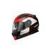 Integralna čelada CASSIDA APEX FUSION black/ white/ red fluo S