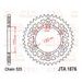 Aluminijasti zadnji verižnik (zobnik) JT JTA 1876-43GLD 43)T, nt((525 Zlat