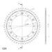 Verižni set EK - Srebrna chain 520 DEX, X-ring (X, NX, QX, XS), CHK front sprocket SUPERSPROX, CHK rear sprocket SUPERSPROX za YAMAHA YZ 250 1980