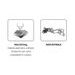 Gear shift pedal PUIG 22396L purple adjustable