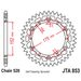 Aluminijasti zadnji verižnik (zobnik) JT JTA 853-44BLK 44T, 520 Črn