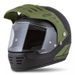 Motocross Helmet CASSIDA FORMX FLATOUT black matt/ green/ green matt peak M