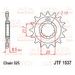 Sprednji verižnik JT JTF 1537-17RB 17T, 525 rubber cushioned