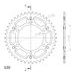 Rear sprocket SUPERSPROX STEALTH RST-486:42-GLD zlata 42T, 520