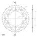 Verižni set EK - Zlat chain 520 MVXZ, X-ring (X, NX, QX, XS), CHK front sprocket SUPERSPROX, CHK rear sprocket SUPERSPROX STEALTH za HUSQVARNA TE 610 1991-2001