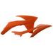 Radiator scoops POLISPORT 8428600003 (par) orange KTM