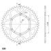 Verižni set EK - Zlat chain 520 MVXZ, X-ring (X, NX, QX, XS), CHK front sprocket JT, CHK rear sprocket SUPERSPROX za HUSABERG FC 600 1996-2000