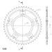 Rear sprocket SUPERSPROX STEALTH RST-1800:45-GLD zlata 45T, 530