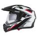 Motocross Helmet CASSIDA TOUR 2.0 X-TRA white/red/black/black matt peak XL
