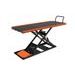 Motorcycle lift LV8 NANO 400 FLOOR VERSION EN400GE.O with electro-hydraulic unit (black and orange RAL 2009)