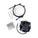 Radiator cooling fan and mounting kit SPAL EP-RFT-GG-TPI with relay