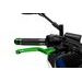 Brake lever without adapter PUIG 3.0 120VP dolga (long) green/silver