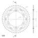 Rear sprocket SUPERSPROX STEALTH RST-1512:48-GLD zlata 48T, 520