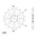 Verižni set EK - Zlat chain 525 ZVX, X-ring (X, NX, QX, XS), CHK front sprocket SUPERSPROX, CHK rear sprocket SUPERSPROX za TRIUMPH America 865 2013-2015