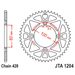 Aluminijasti zadnji verižnik (zobnik) JT JTA 1204-49RED 49)T, nt((428 Rdeč