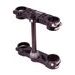 Triple clamps X-TRIG ROCS TECH 40704007 22mm Črn