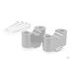 Risers PUIG 21810P srebrna height 30mm, d 22mm