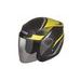 Jet čelada CASSIDA REFLEX black/ yellow fluo/ grey S