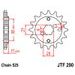 Verižni set EK - Srebrna chain 525 DEX, X-ring (X, NX, QX, XS), CHK front sprocket JT, CHK rear sprocket JT za HONDA XBR 500 / S 1985-1986