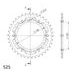 Verižni set EK - Zlat chain 525 MVXZ, X-ring (X, NX, QX, XS), CHK front sprocket JT CHK rubber cushioned, CHK rear sprocket SUPERSPROX STEALTH za KAWASAKI ZR-7 (S) 750 1999-2004