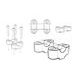 Risers PUIG 22142P srebrna height 20mm, d 29mm