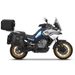 Complete set of SHAD TERRA TR40 adventure saddlebags and SHAD TERRA BLACK aluminium 48L topcase, including mounting kit SHAD CF Moto 800MT