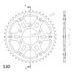 Rear sprocket SUPERSPROX STEALTH RST-816:45-BLK črna 45T, 530