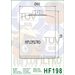 Oljni filter HIFLOFILTRO HF198