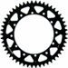 Aluminijasti zadnji verižnik (zobnik) SUPERSPROX RAL-853:50-BLK črna 50T, 520