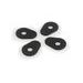 Turn lights plate supports kit PUIG 20867N črna