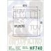 Oljni filter HIFLOFILTRO HF740