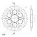 Rear sprocket SUPERSPROX STEALTH RST-737:43-BLK črna 43T, 520