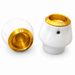 Crash protectors RDMOTO KTM13N bela with gold caps za KTM Super Duke 1290 / R 2014-2025, KTM Super Duke 1390 R / R EVO 2024-2026