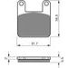 Zavorne obloge GOLDFREN 153 S3