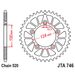 Aluminijasti zadnji verižnik (zobnik) JT JTA 746-43BLK 43T, 520 Črn