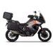 Komplet aluminijastih kovčkov z nosilci in ploščo SHAD TERRA BLACK, 37L zadnji kovček in 36L/47L stranski kovčki SHAD KTM Super Adventure 1290 (R, S)
