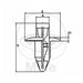 Plastic rivets JMT 10 pieces